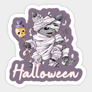 Halloween Funny Cat Sticker